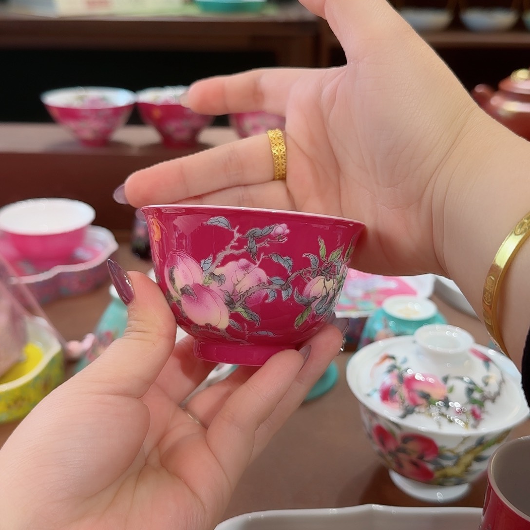 珐琅彩主人杯茶具套装