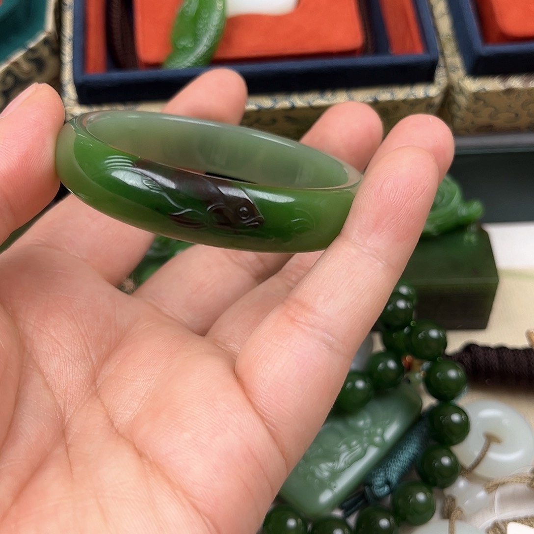 和田玉手链未镶嵌