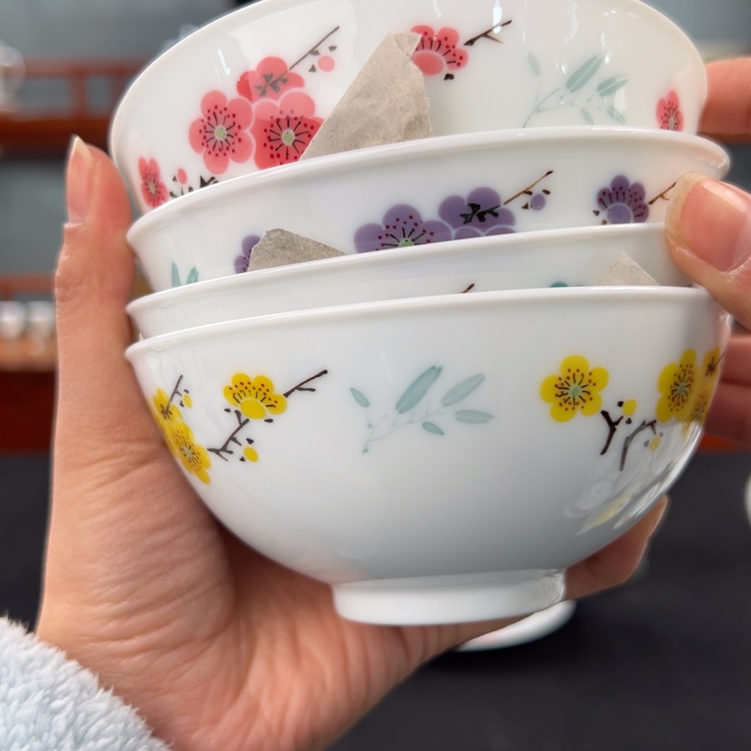 曲*人梅花对花 四季观赏碗