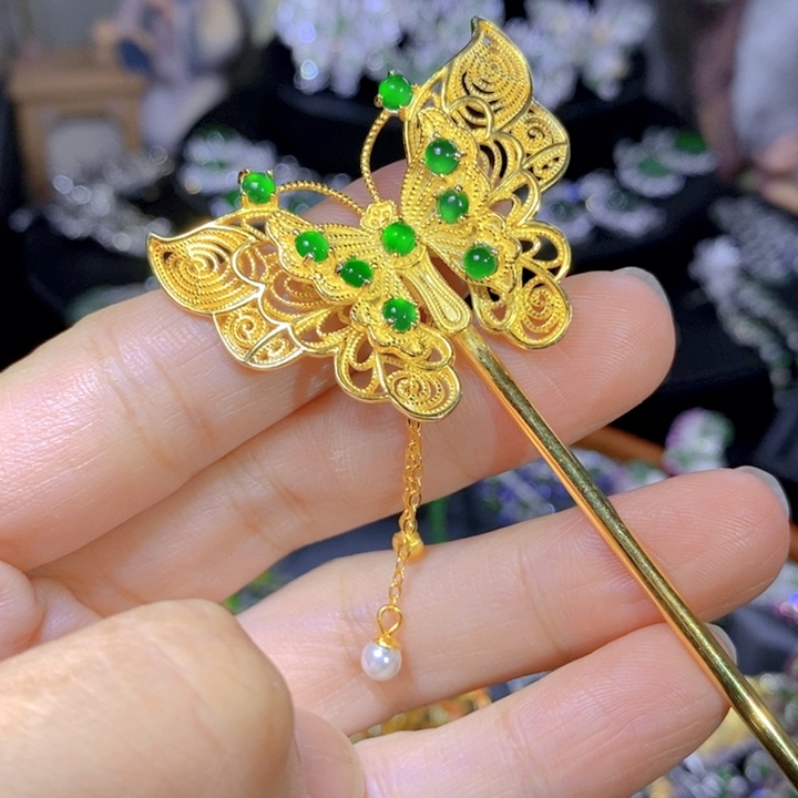 翡翠戒指银S925镶嵌天然翡翠