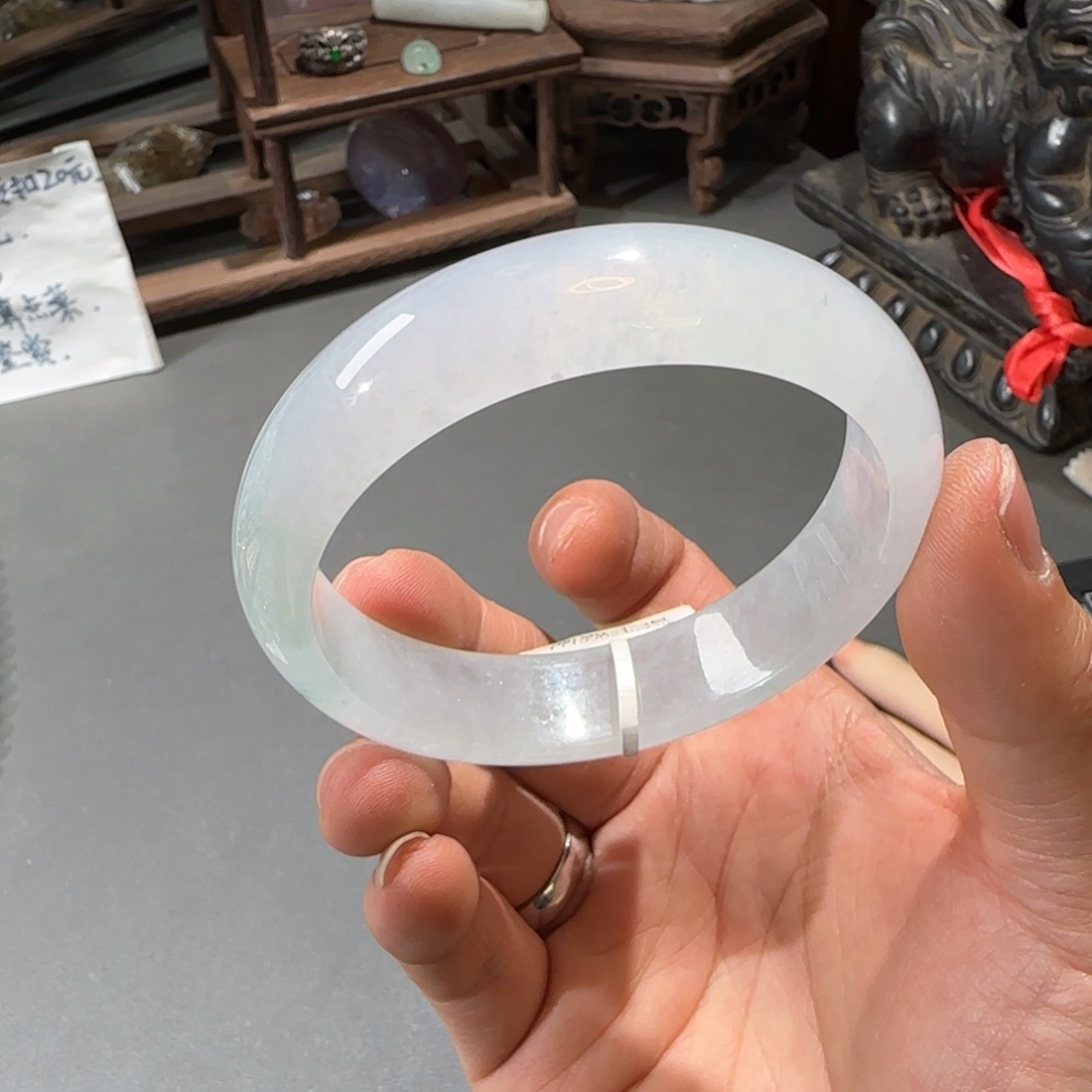 翡翠未镶嵌手镯57.8圈口