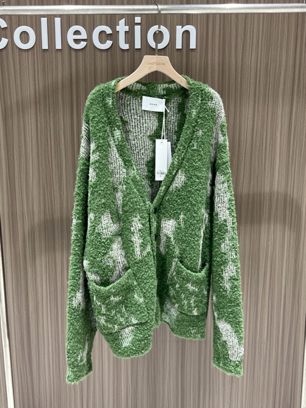 宽松圈圈羊羔毛开衫