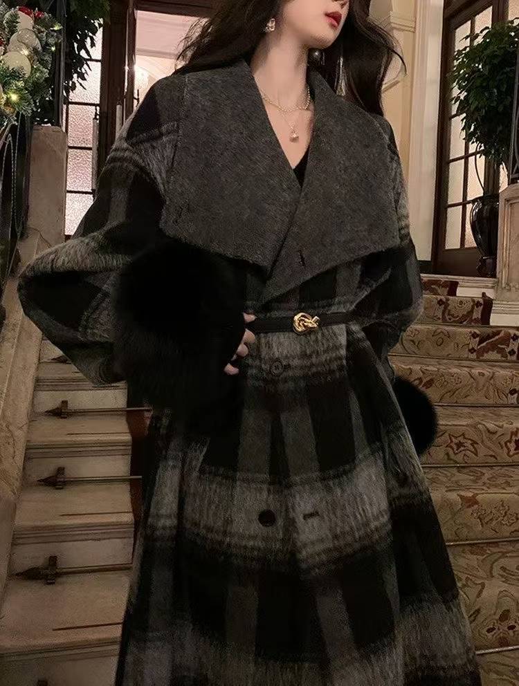 301-310 新年大衣 秋冬气质大衣双面羊毛大衣