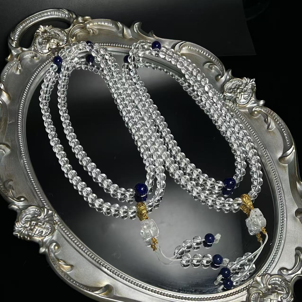 【北野珠宝】天然白水晶DIY项链B184H-60多样性发一7mm+