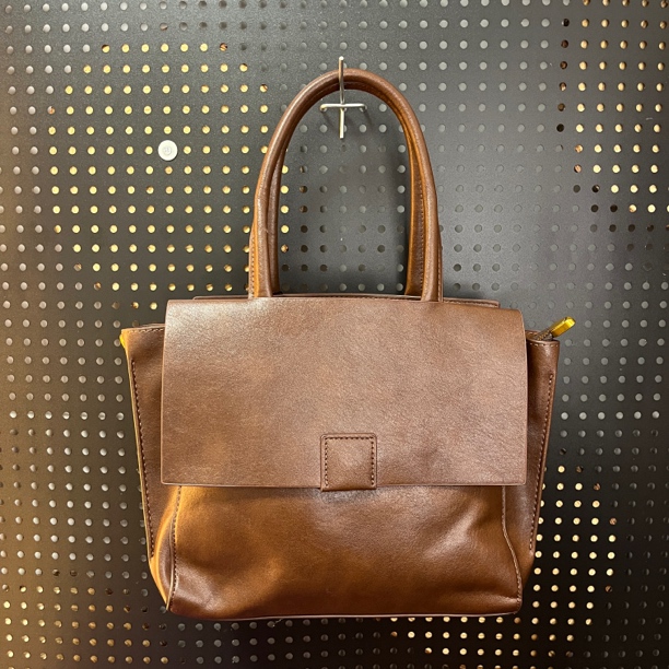 棕色牛皮时尚百搭轻奢经典女款女包