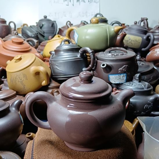 茶壶紫砂宜兴原矿紫泥柴烧手工300cc紫砂壶