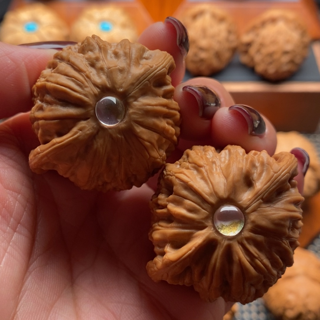 文玩核桃把件41尺寸公子帽