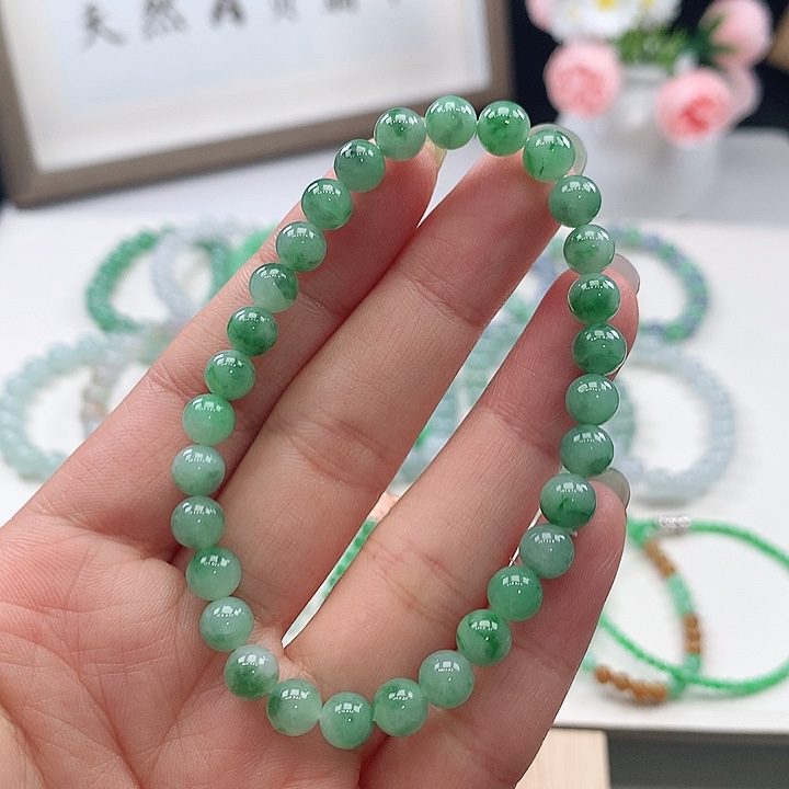 未镶嵌手链翡翠手链6.2mm