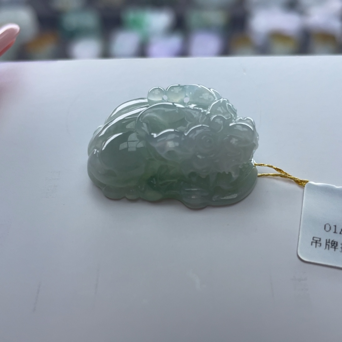 翡翠颈饰未镶嵌貔貅