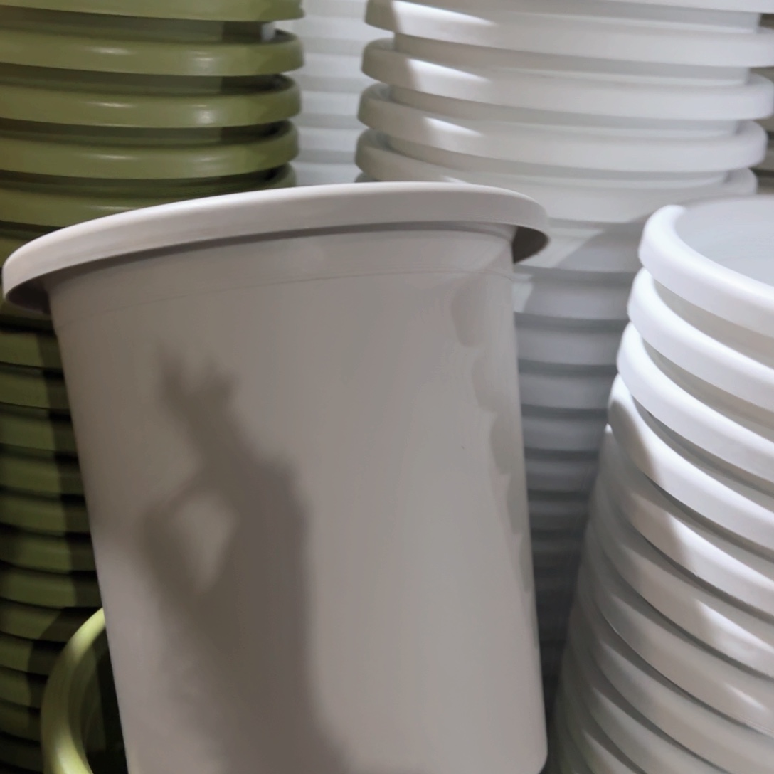 树脂四季盆7#无拖灰白微瑕6