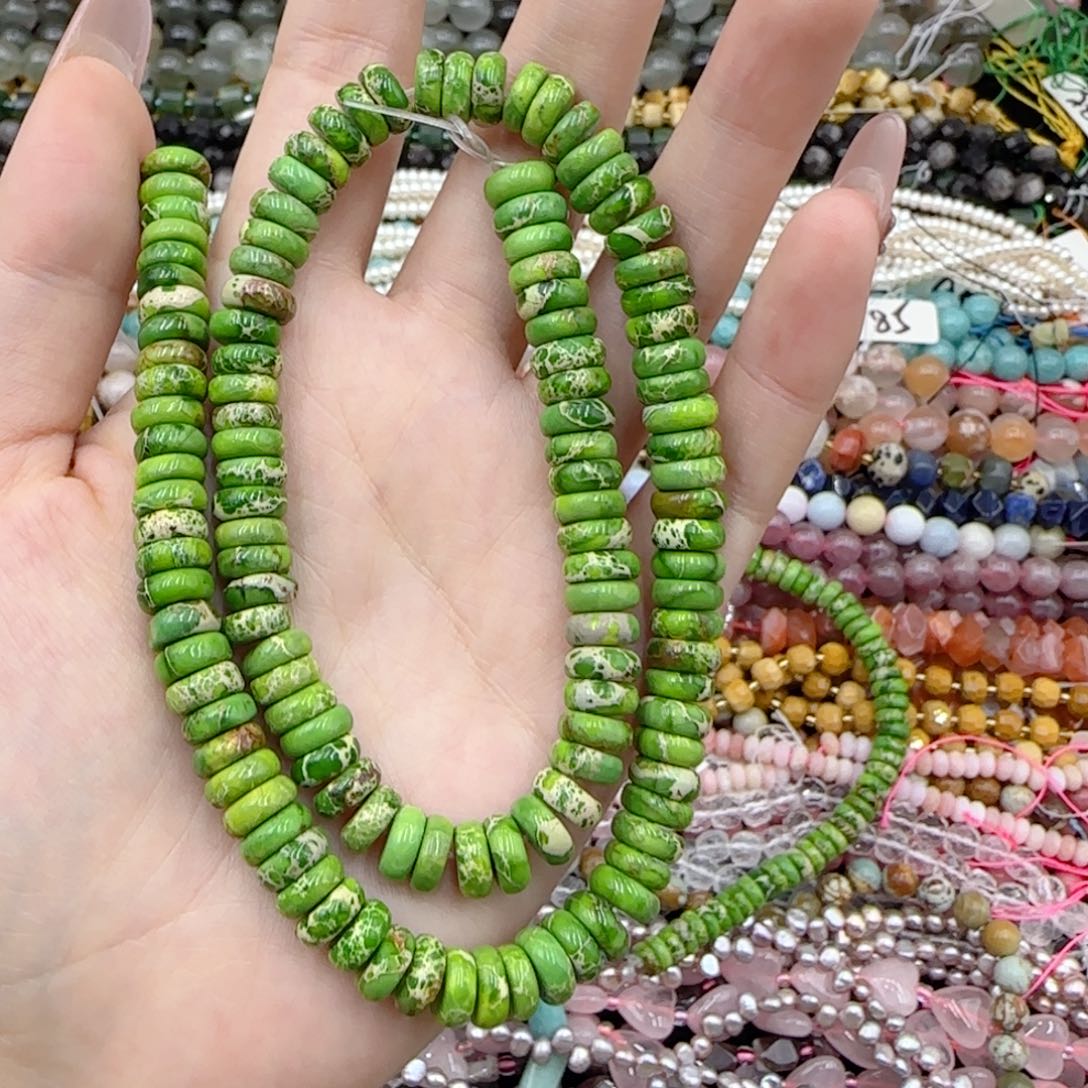 玛瑙/玉髓未镶嵌珠宝半成品帝皇石隔片一条卡8