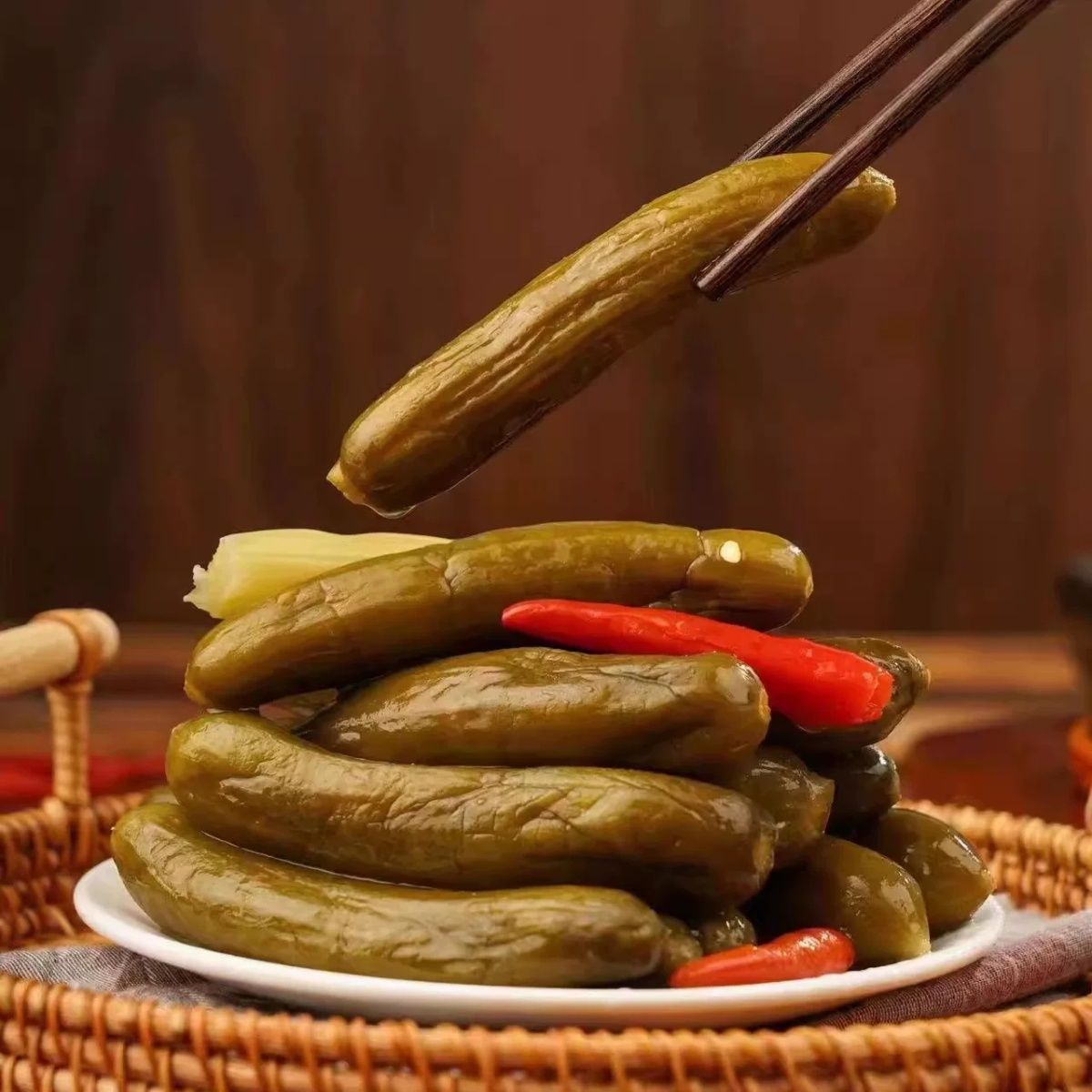 巴盟河套三闺女酸辣脆乳瓜巴盟酸黄瓜农家腌菜下饭菜嫩瓜包邮