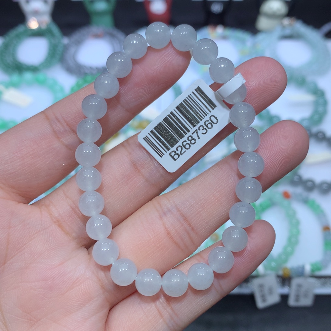 翡翠未镶嵌手串天然