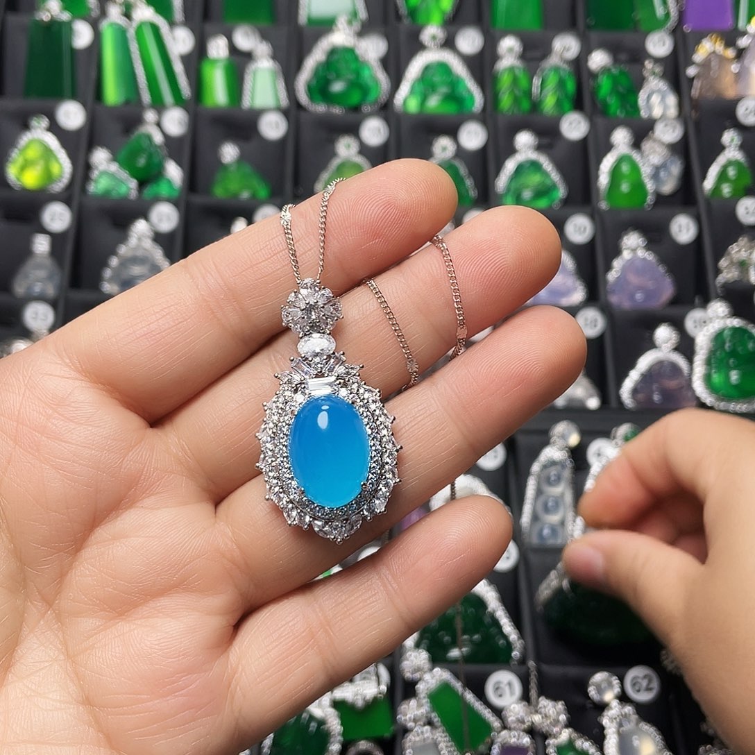 玛瑙/玉髓合金颈饰