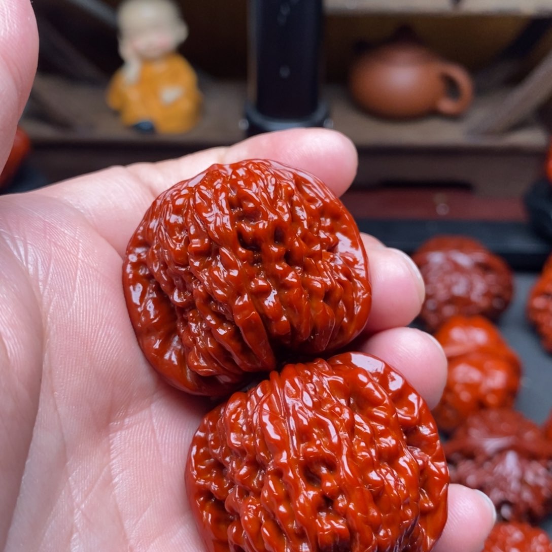 吊坠文玩核桃37四座楼