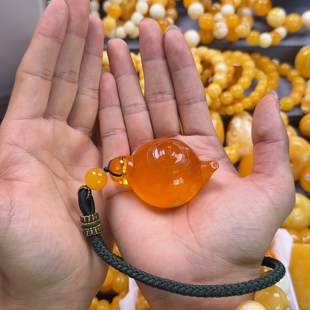 蜜蜡珠宝奇石未镶嵌把把壶