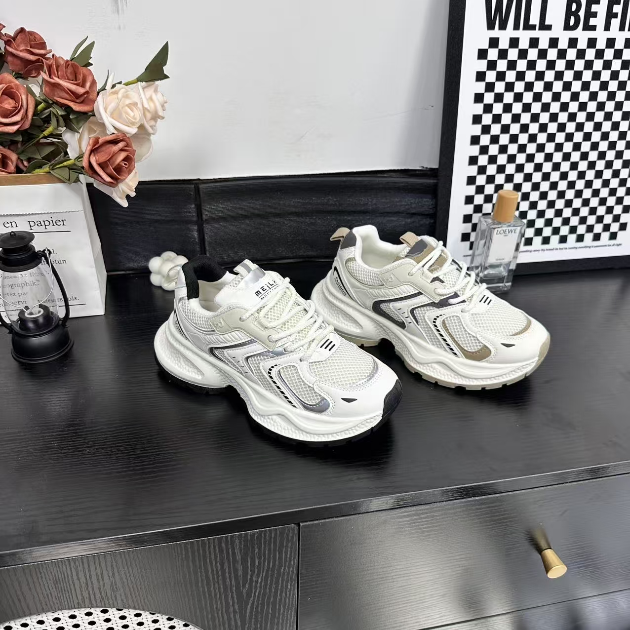 夏季上新经典时尚百搭休闲老爹女鞋气质软底透气冷粘工艺3302