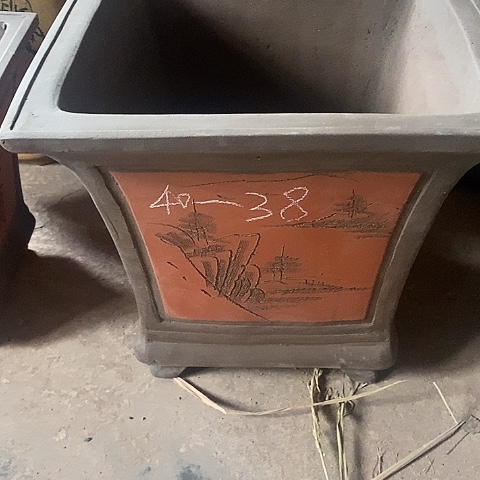 红陶中国宜兴紫砂花盆…