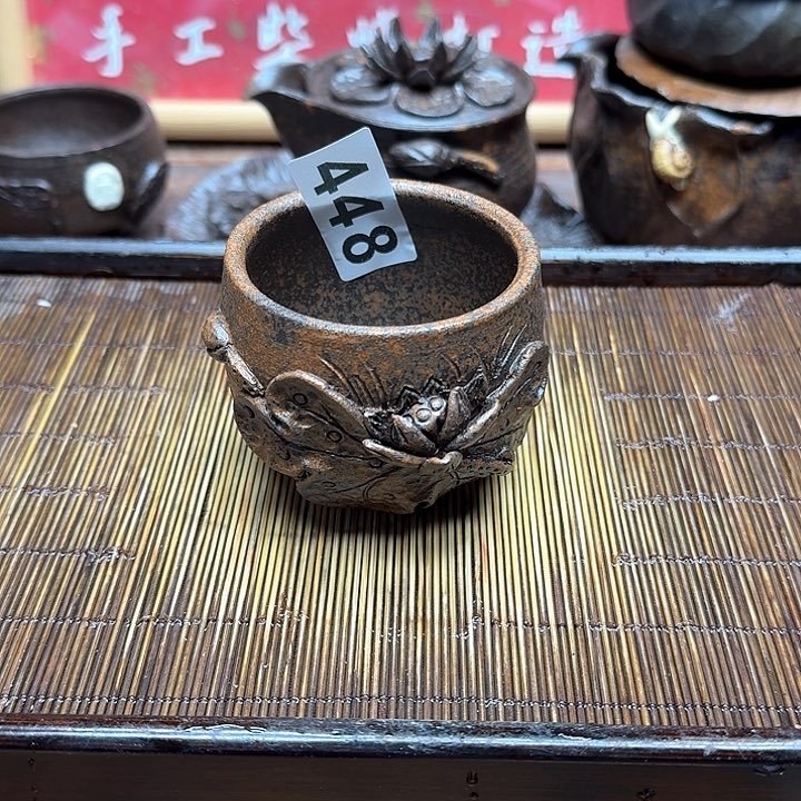 纯手工制作粗陶茶具