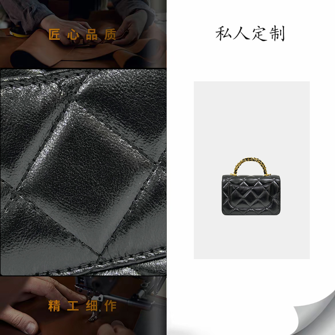 【B04黑色】2025新款高级轻奢单肩斜挎女包