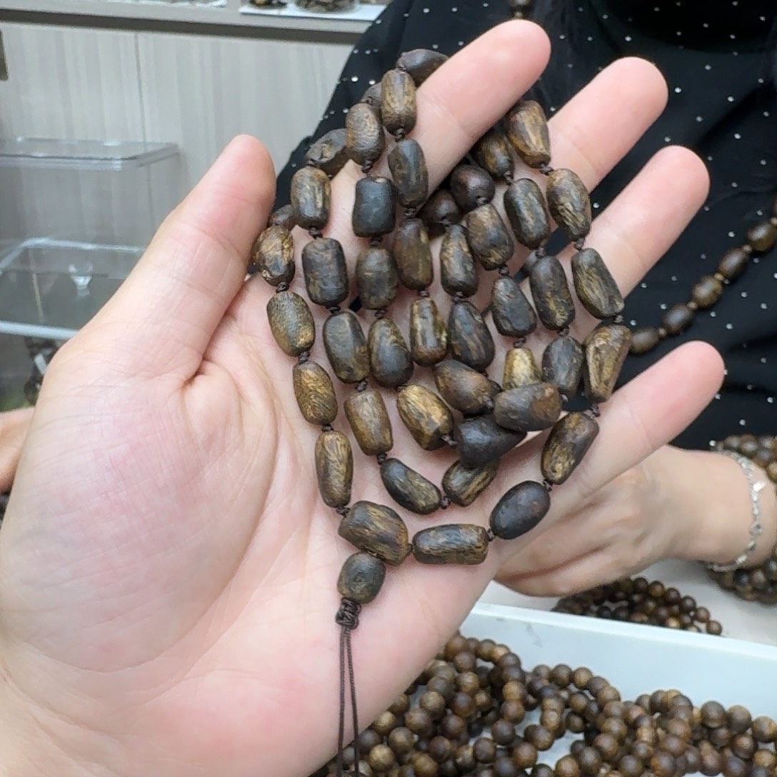 沉香手串白棋母树沉水浮树丁多圈 29 克多样性发一