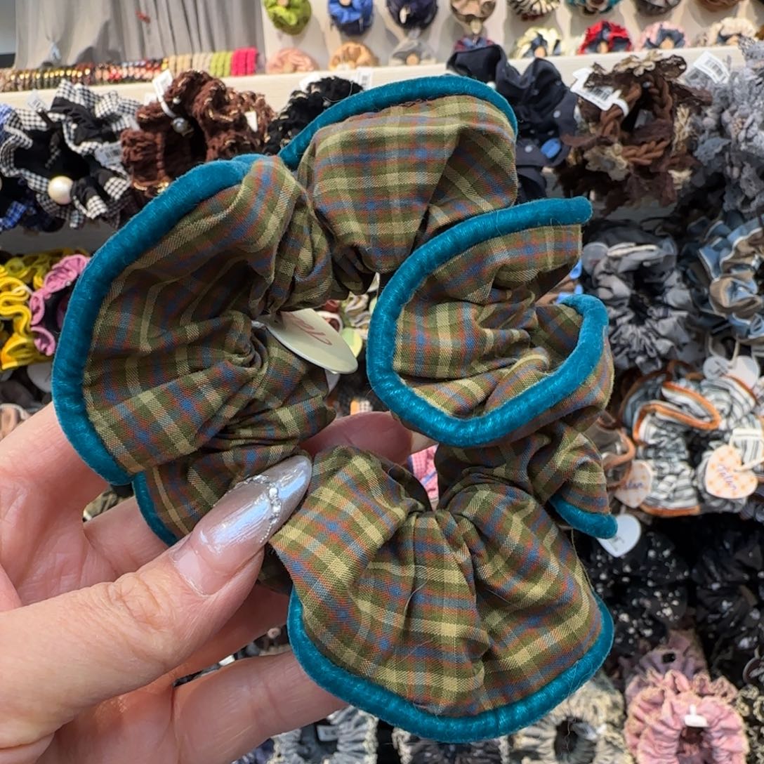 布艺铁合金格子发圈