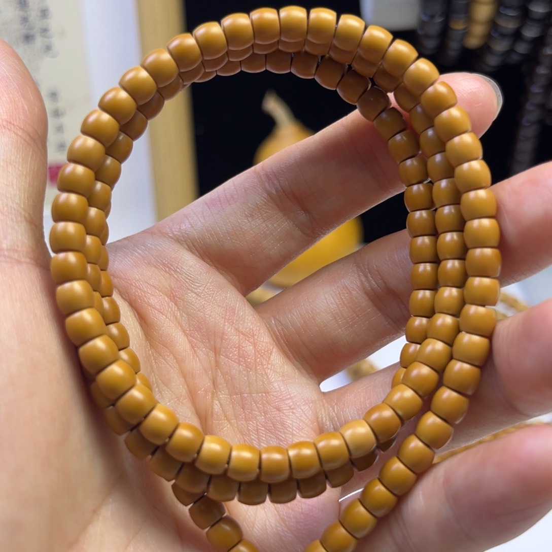 橄榄核手串核尖直切108