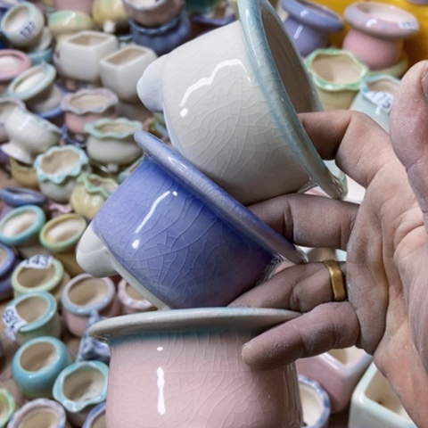 红陶微瑕花盆满12包邮