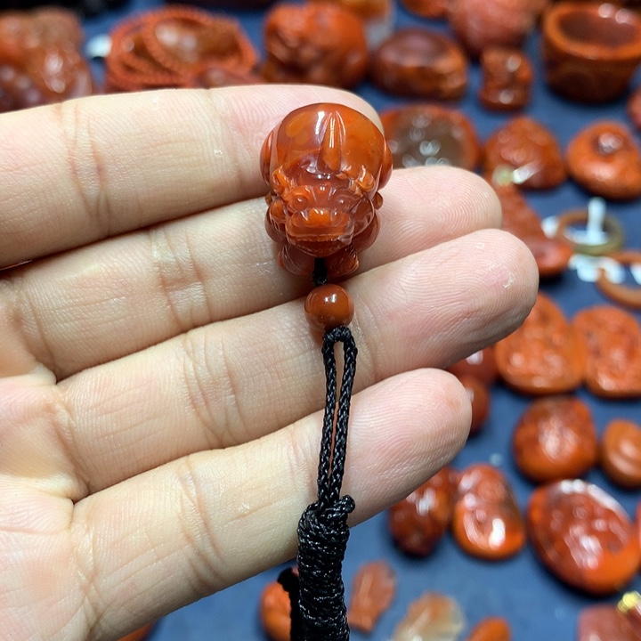 南红玛瑙未镶嵌吊坠(不含链)