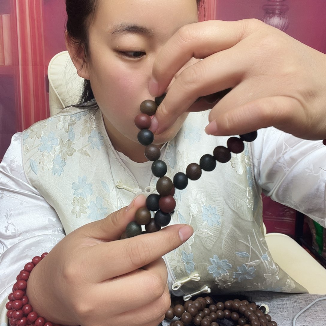 紫***涵泥塑五方贵人单圈1.2