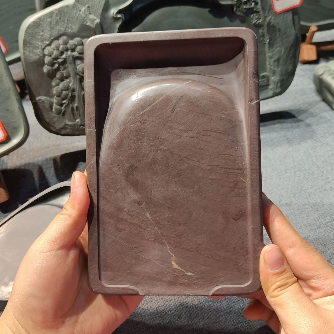 老坑洮砚，喇嘛崖老坑鸊鷉血大门字砚