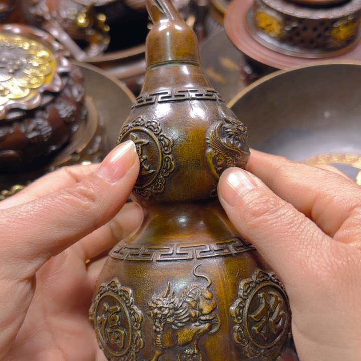 铜器摆件收收藏藏