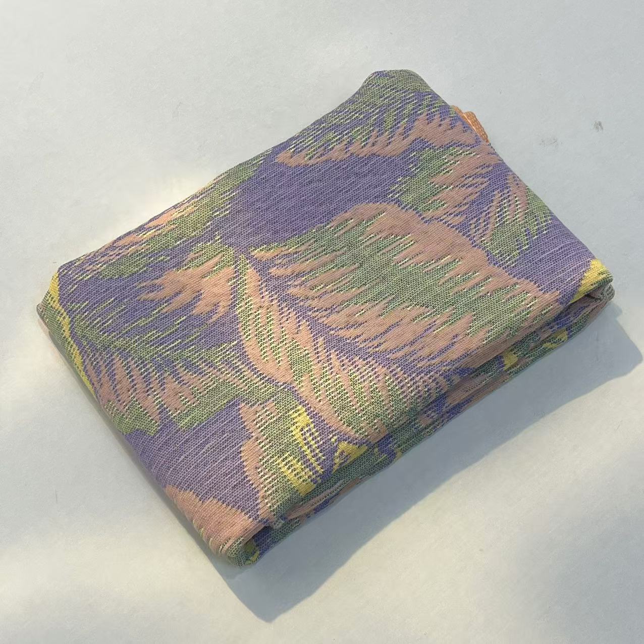 【枕巾】多层加厚枕巾一对装52*75cm  紫叶子