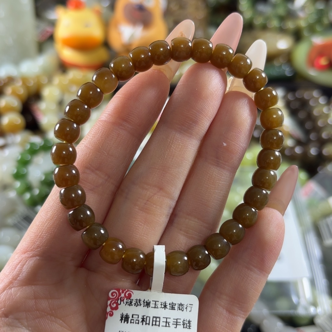 和田玉未镶嵌手链38