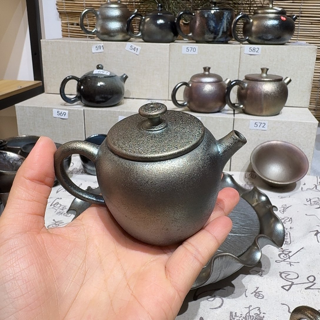 杯建水紫陶紫泥柴烧壶