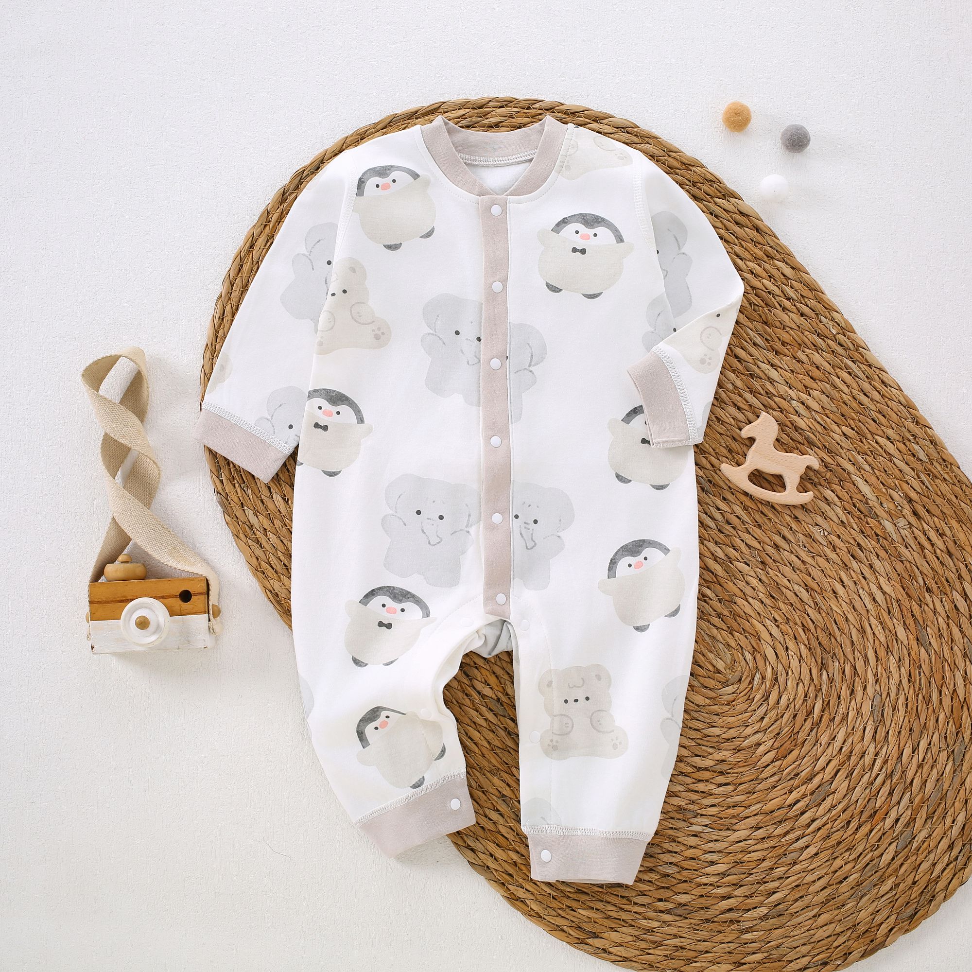 1131-【纯棉-企鹅有屁屁-秋冬-哈衣】