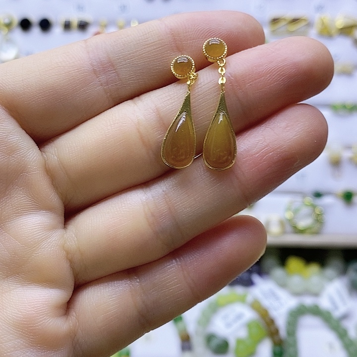 银S925镶嵌手链和田玉