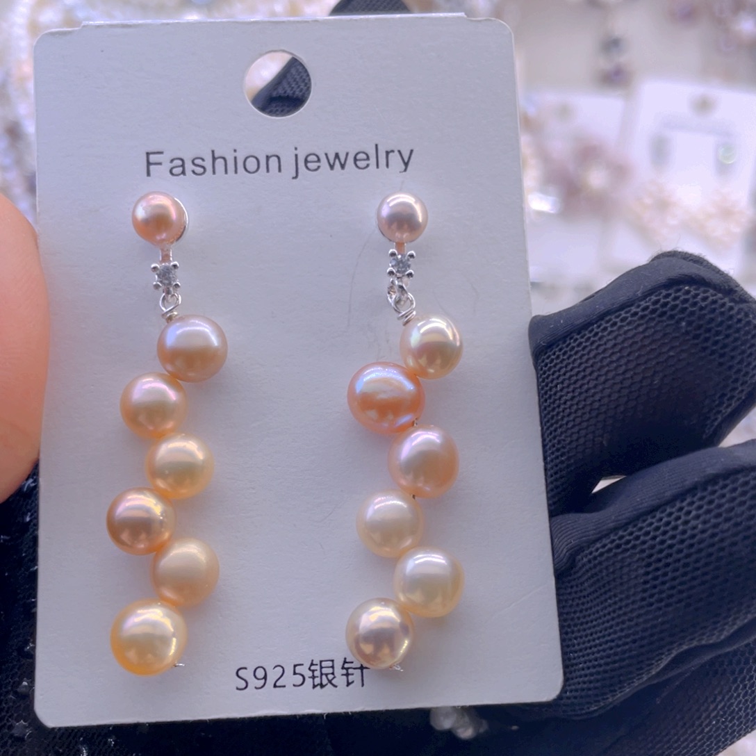 未镶嵌耳饰淡水珍珠