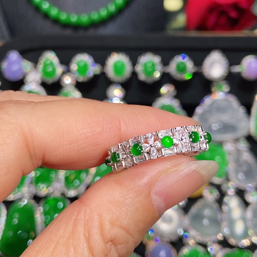 【闪购商品】翡翠戒指未镶嵌天然翡翠