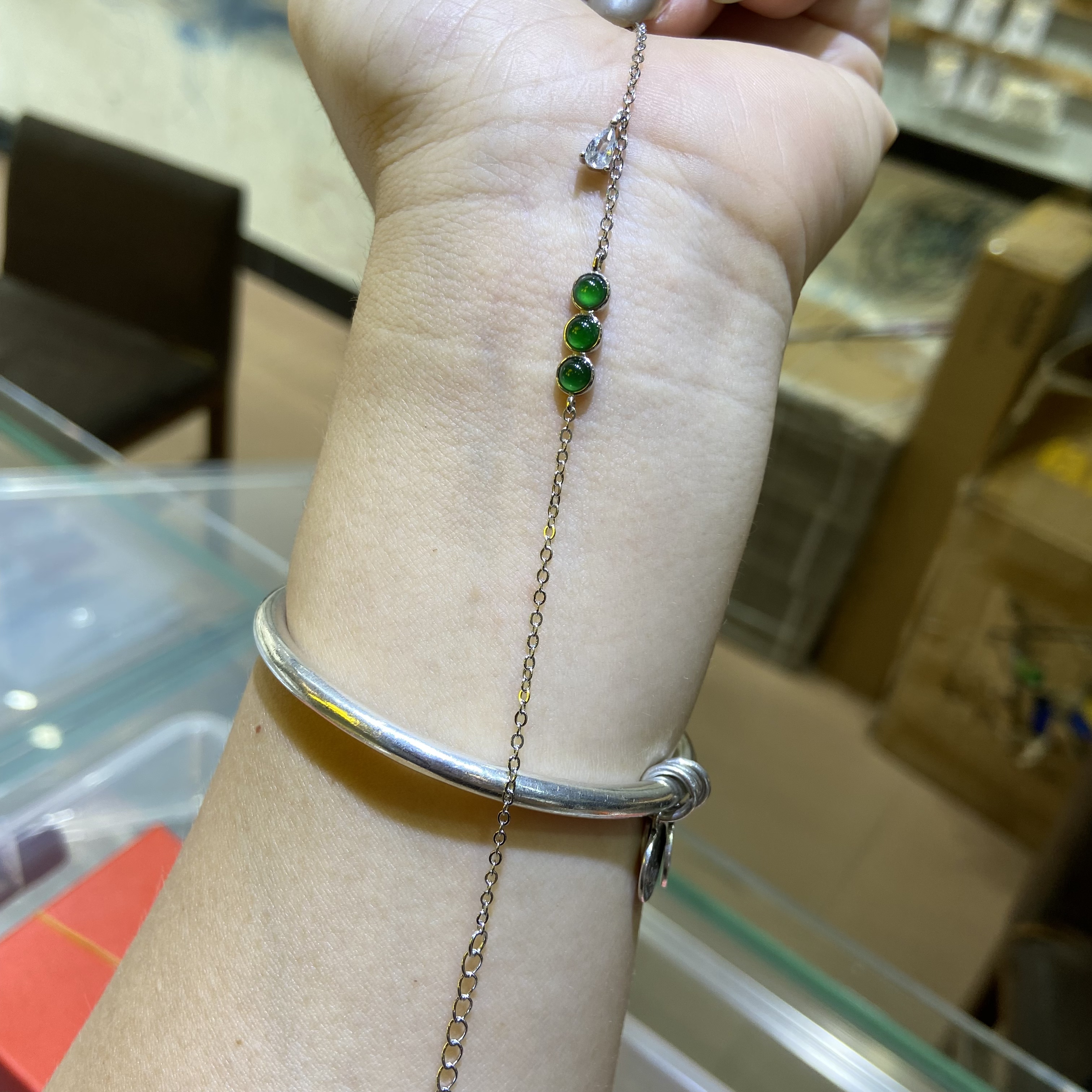 925银手链 925银手链绿