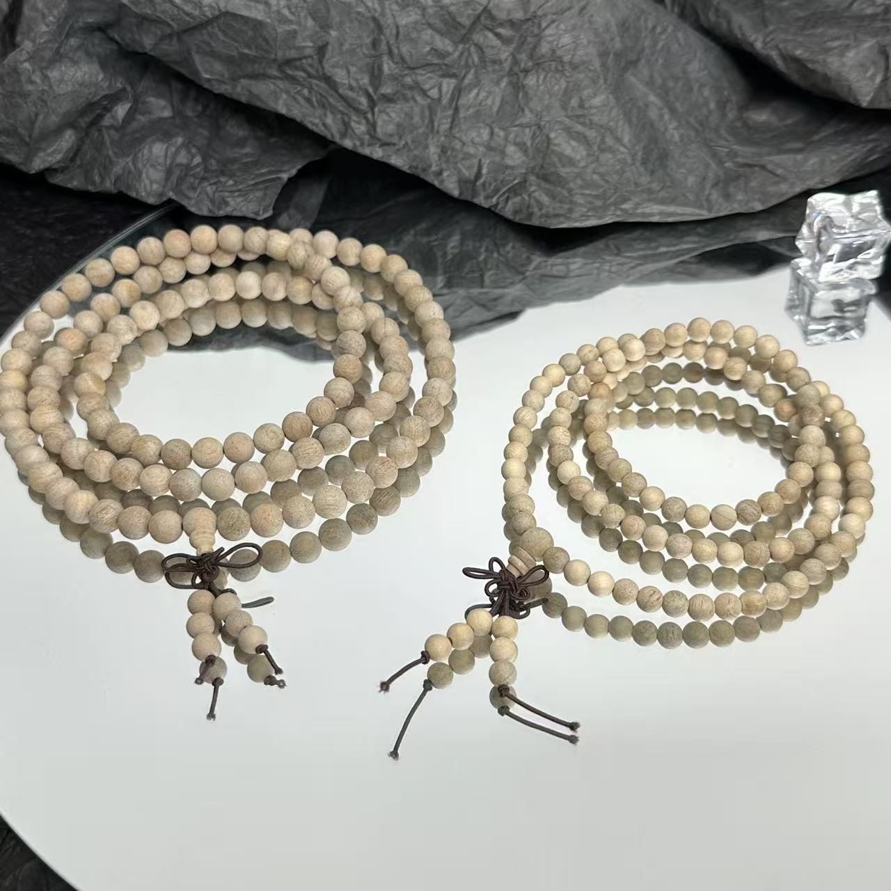 香樟木108手串无礼盒525