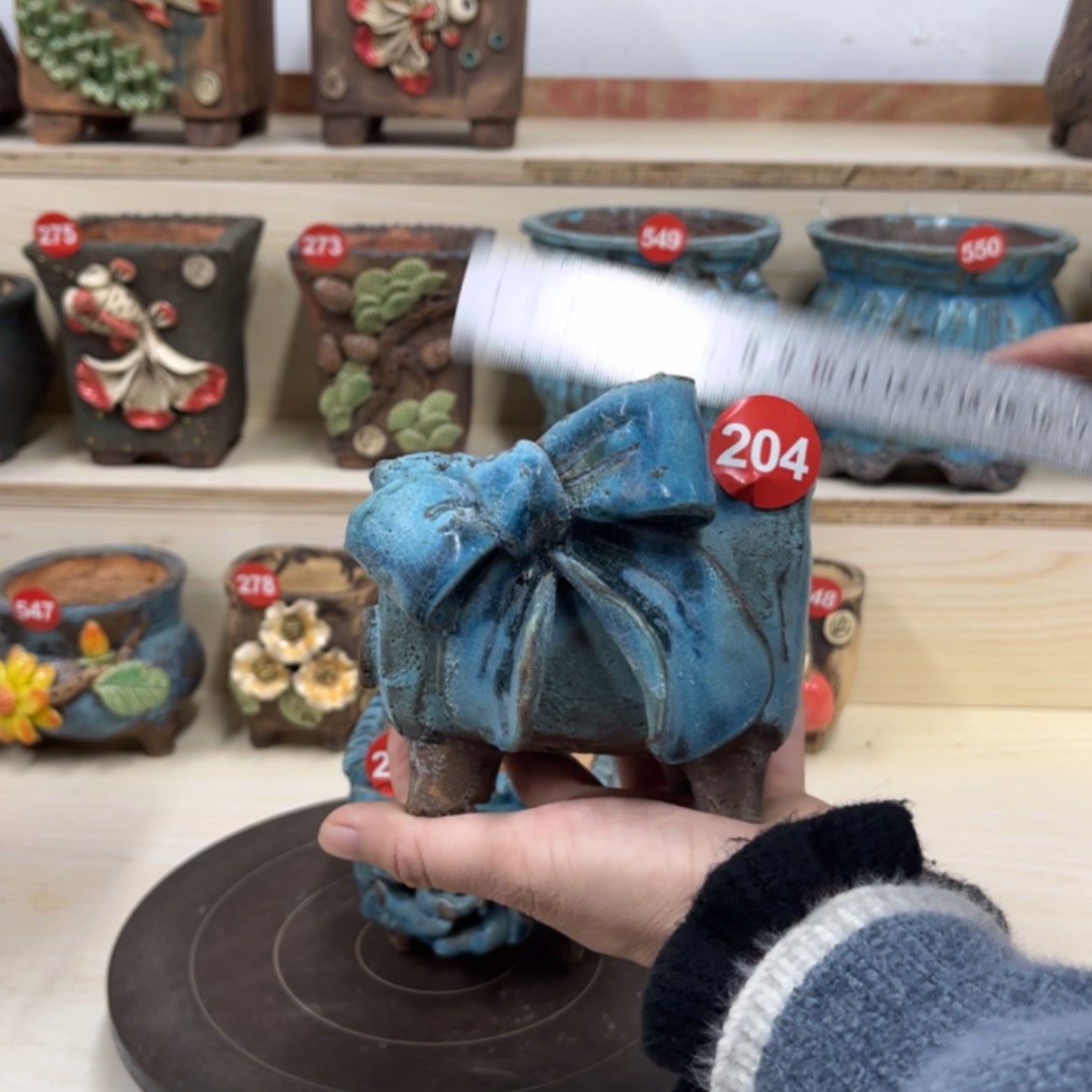 【闪购商品】紫砂花盆204内口9外高10