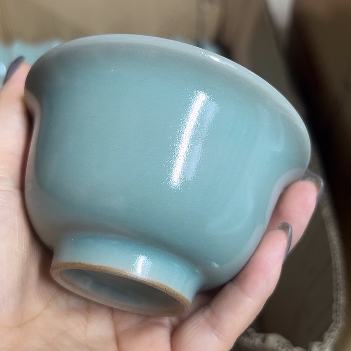 杯原产地汝瓷瑕品