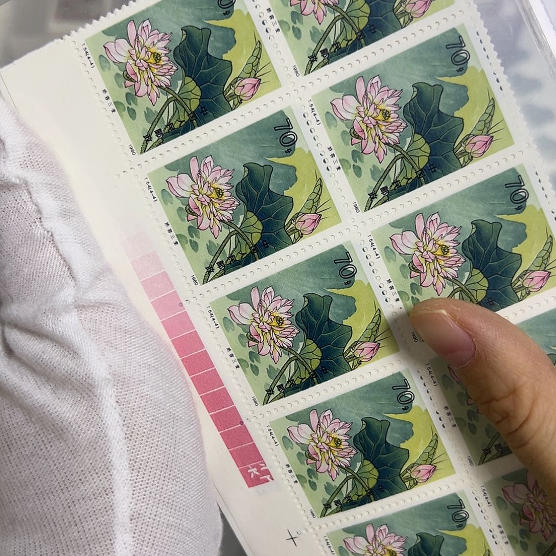 梦***安T54十联色标评级98邮票