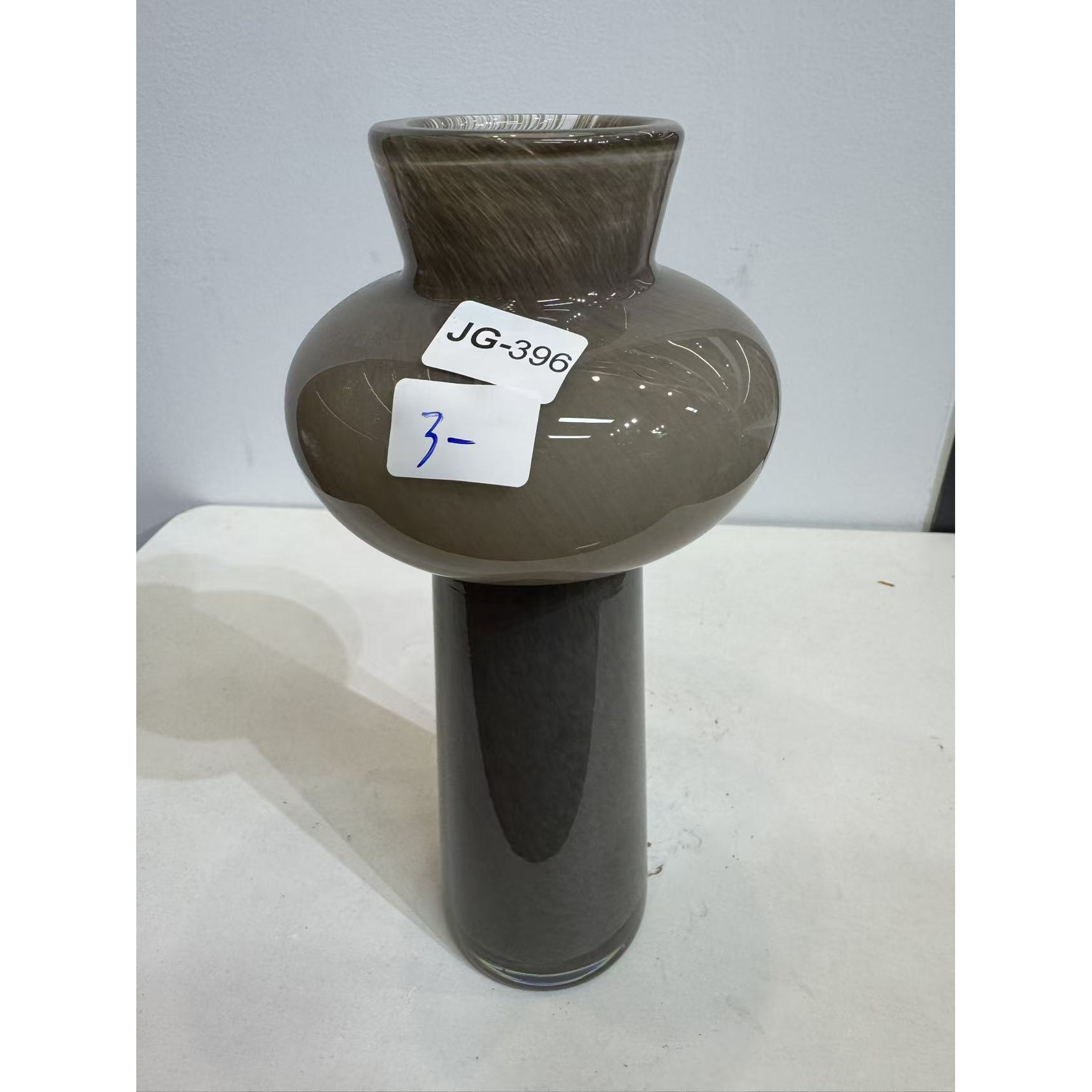 JG-396简约现代琉璃花瓶客厅餐桌插花艺术摆件