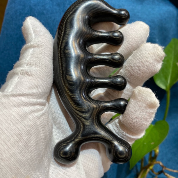 按摩梳经脉黑檀木神器头部檀木梳头部筋络梳头皮