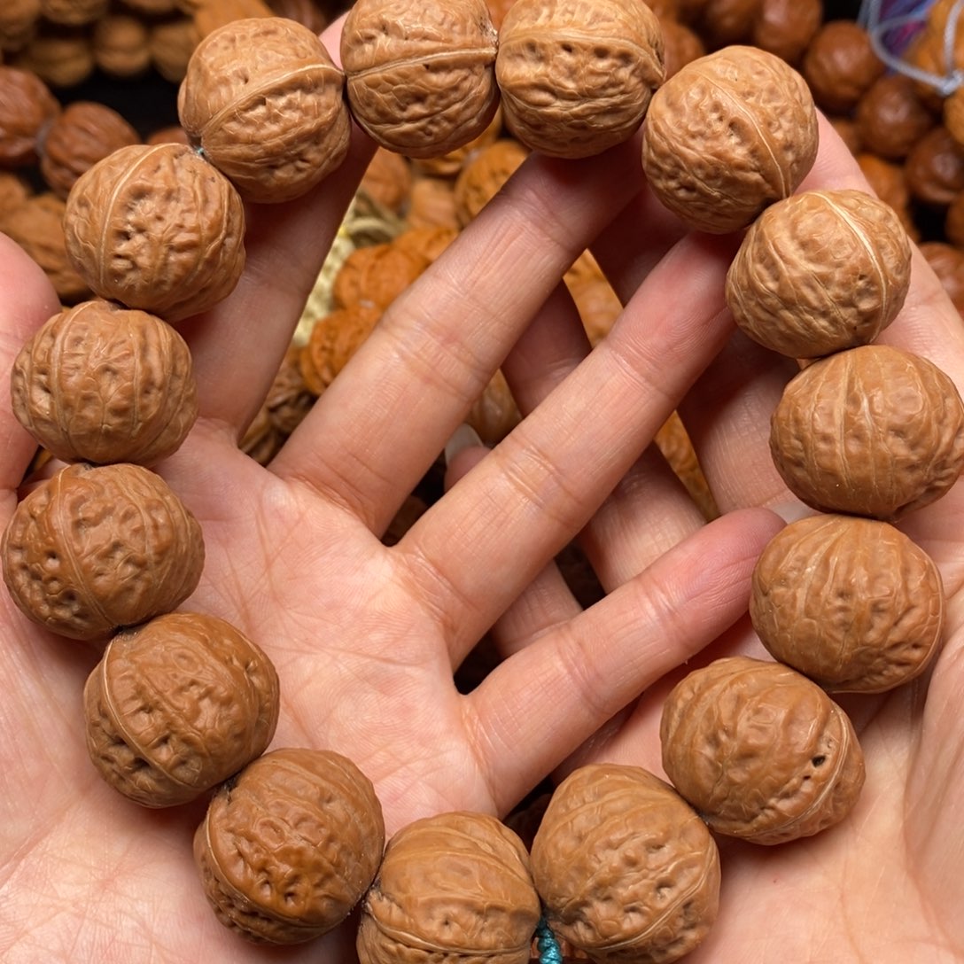 桃核手串大板栗，