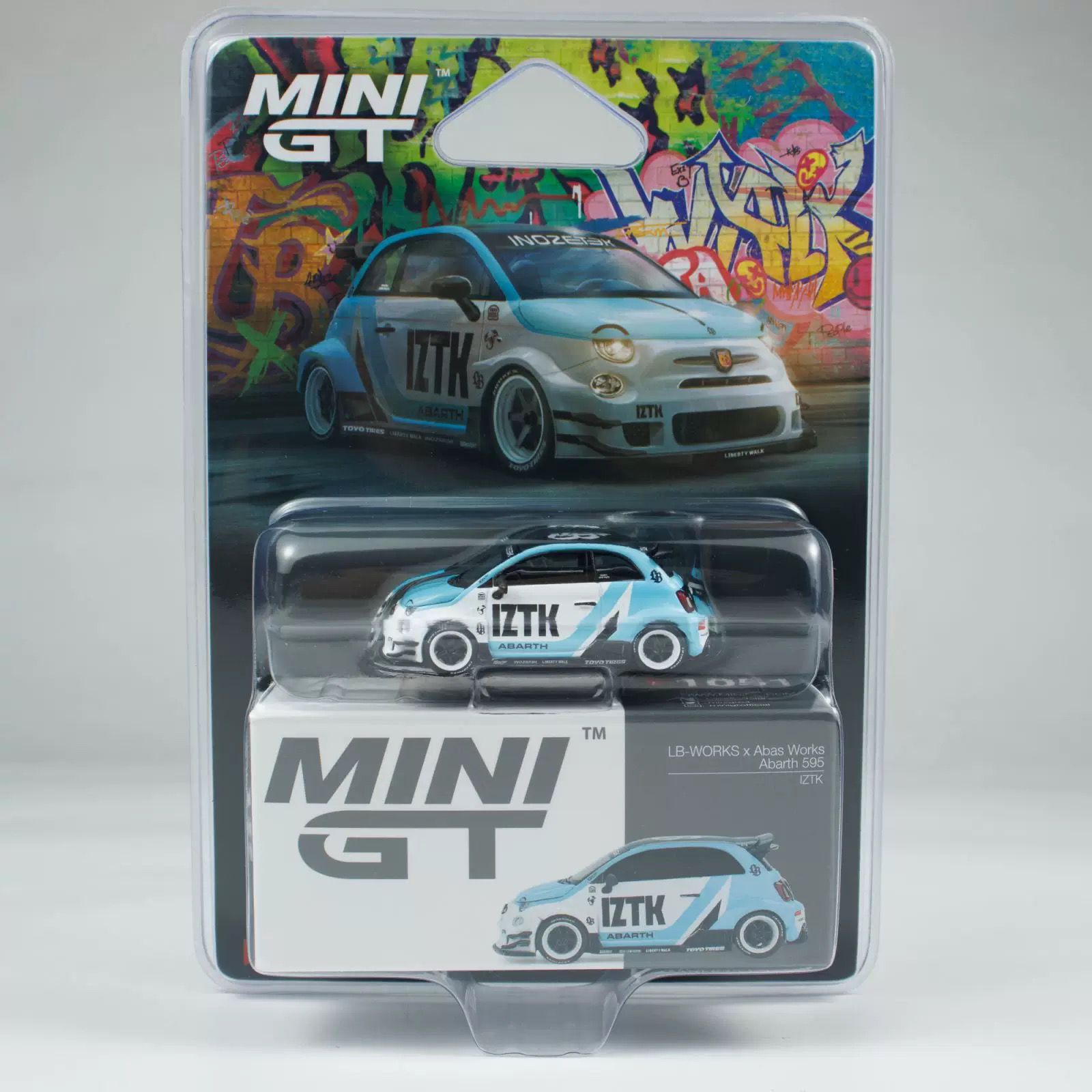 MINIGT 1:64 #1051 阿巴斯 Abarth 595 合金汽车模型 美版挂卡
