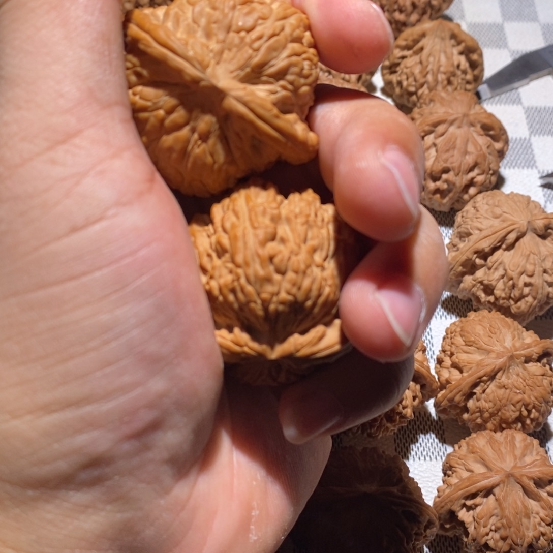 吊坠文玩核桃白狮子