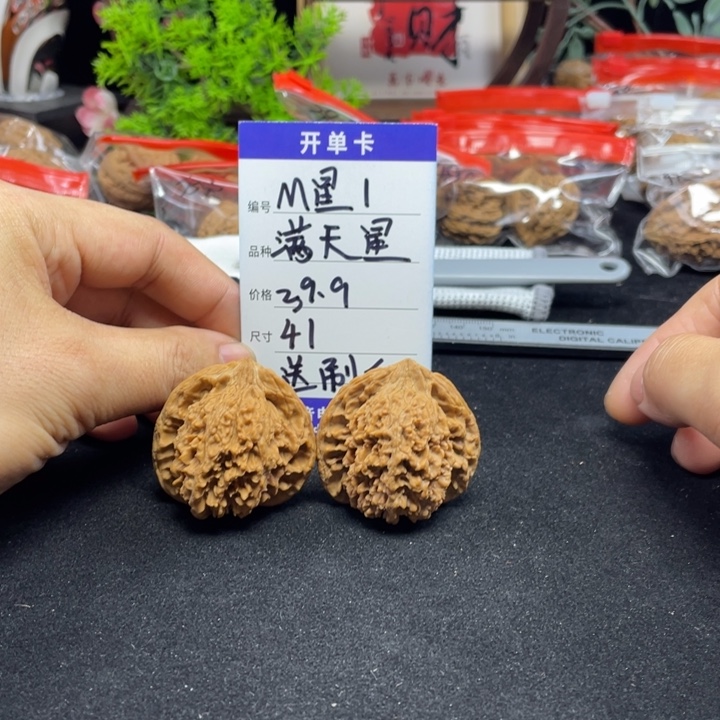 文玩核桃把件满天星